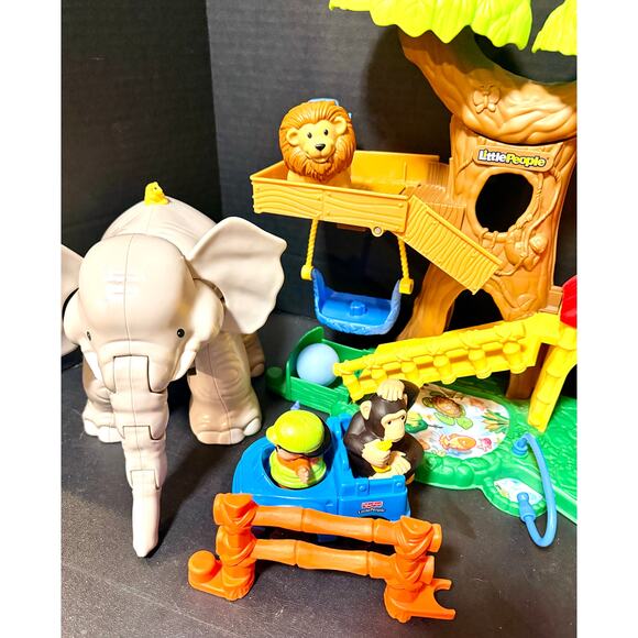 Fisher-Price Little People Big Animal Zoo animals truck zoo keeper ball of food - Picture 10 of 10